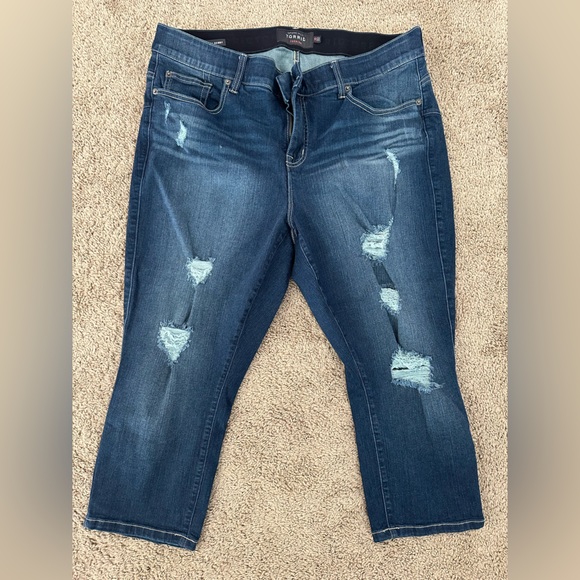 torrid Denim - Torrid Skinny cropped Jeans.
